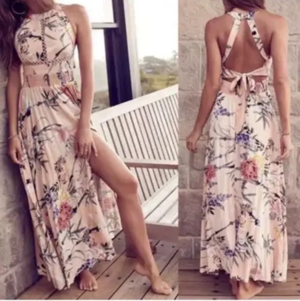 JAASE "Endless Summer" Halter Dress